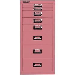 Bisley Schubladenschrank 8 Schübe Pink 279 x 380 x 590 mm