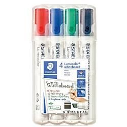 STAEDTLER Whiteboardmarker Lumicolor Keilspitze Sortierte Farben 4 Stück