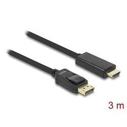 DeLOCK DisplayPort 1.1/High Speed HDMI Kabel 3,0 m schwarz, 1 St.