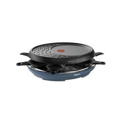 Raclette-maschine 8 personen 1050w + grill + crêpes-hersteller Tefal re310401