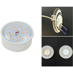 10x 5W Slim led Einbauleuchte Warmweiß 400lm 20mm Höhe 230V Ø50mm Einbaustrahler Dimmbar