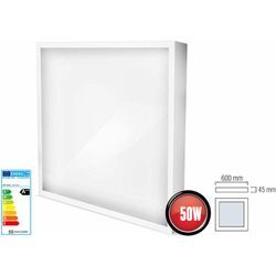 Led Panel 50W Eckig Weiß Aufputz Deckenleuchte Einbaustrahler Einbauleuchte Deckenstrahler Einbau Lampe inkl. Trafo Neutralweiß