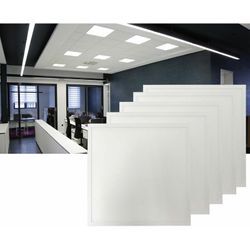 Braytron - 3x led Panel 40W 62x62cm Eckig Weiß Kaltweiß Deckenleuchte Einbaustrahler Einbauleuchte Deckenstrahler Einbau Lampe inkl. Trafo