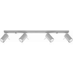 Licht-erlebnisse - Deckenstrahler Wohnzimmer Flur Grau 80 cm Metall Modern Deckenspot - Grau