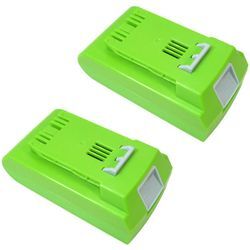 2x Trade-Shop Li-Ion Akku 24V / 2000mAh für Stiga SAB 24 AE SC 24 AE SGT 24 AE SHT 24 AE SMT 24 AE SBT 2024 AE, SBT 4024 AE