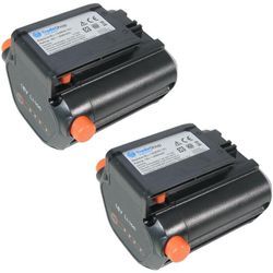 Trade Shop - 2x Trade-Shop Werkzeug Li-Ion Akku 18V / 2000mAh für Gardena AccuJet 18-Li ersetzt Gardena 08833-20 967102001 9839 9840 09839-20