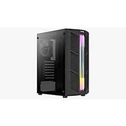 Aerocool Computergehäuse Prime Midi Tower ABS, SPCC Schwarz