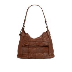 Samantha Look Umhängetasche Damen Leder, cognac