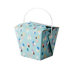 RICE Foodbox ToGo Dapper Dot, 12.4 x 10 x 11cm, blau