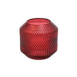 byRoom Windlicht aus Glas, H 17,5 cm, rot