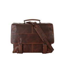 X-Zone Aktentasche Damen Leder, cognac