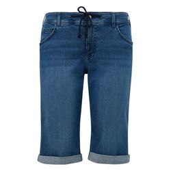 Jeansshorts mit Tunnelzug und Kordel am Bund, blue Denim, Gr.54