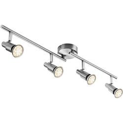 Impts - led Deckenleuchte Deckenlampe Dreh- und schwenkbar 3W GU10 IP20 Metall Warmweiß, für Küche Wohnzimmer Schlafzimmer 4-flammig