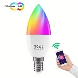 Nous P4 Smarte WLAN Lampe RGB, E14