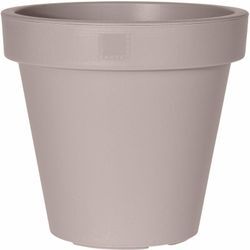 Kunststoff Pflanzkübel l groß - 48 cm/beige - Blumenkübel rund für Außen und Innen - Garten Pflanztopf Blumentopf Pflanzgefäß