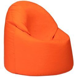 Sitzsack für Kinder im Wohnzimmer, wasserabweisender Kinder-Gaming-Pouf, runder Spiel-Pouf für den Innenbereich, Outdoor-Möbel für Kinder - Orange