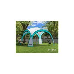 Swing&Harmonie LED Event Pavillon 3,6 x 3,6m DomeShelter Garten Pavillion inkl. Solarmodul Pavilion Designer Gartenzelt Camping Pavilon Partyzelt mit Beleuchtung - versch. Ausführungen