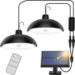 Solarleuchte für den Außenbereich, 78 LEDs, 4 Modi mit Sensor, Fernbedienung, 360° verstellbares Solarpanel, 3 Helligkeitsstufen, wasserdicht IP65