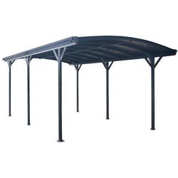 Design Carport falo - 505 x 300 cm Anthrazit Farbe Anthrazit Garage Einzelcarport Unterstand Aluminium - Home Deluxe