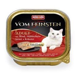 Animonda Vom Feinsten mit Schlemmerkern mit Rind,Hühnchenbrust&Kräutern 32x100g