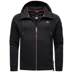 STONE HARBOUR Herren Kapuzensweatjacke sportliche Sweatjacke mit Logoprint und Kapuze Finn Luca