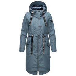 NAVAHOO Damen Modischer Funktionsparka Übergangs Outdoorjacke mit Kapuze Josinaa