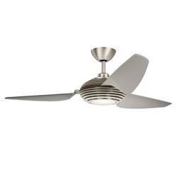 KICHLER LED-Deckenventilator Voya creme