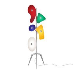 Foscarini Orbital Stehlampe mit Glaselementen bunt