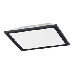 Leuchten Direkt LED-Deckenleuchte Flat, CCT, schwarz, 29 x 29 cm