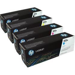 4 HP Toner CE410X-CE413A 305X 305A Multipack K C M Y 4-farbig