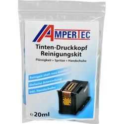 Ampertec Druckkopfreinigungskit inkl. 20 ml Flüssigkeit, Spritze und Handschuhe