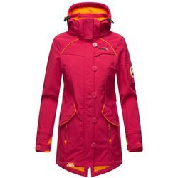 MARIKOO Damen Outdoor Softshell Jacke mit abnehmbarer Kapuze Soulinaa