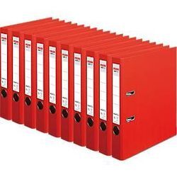 herlitz Ordner maX.file protect plus, DIN A4, Rückenbreite 50 mm, 10 Stück, rot