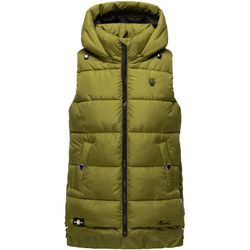 MARIKOO Damen Steppweste Bodywarmer mit Kapuze Zarinaa