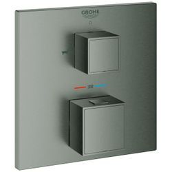 GROHE THM-Wannenbatterie Grohtherm Cube 24155 FMS für 35600 hard graphite geb., 24155AL0 24155AL0