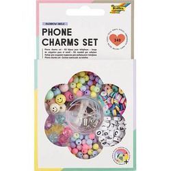 folia Perlen-Set Phone Charms Set mehrfarbig