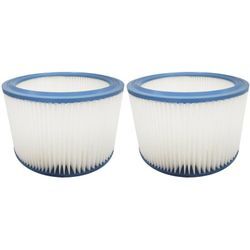 2x Trade-Shop Patronen-Filter / Rundfilter / Lamellenfilter für Makita VC2010L VC2512L VC3011L VC3511L VC2012L VC2511 VC3012L VC3012M P-70219 83203BJA