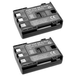 2x Trade-Shop Kamera Li-Ion Akku 1000mAh für Canon MVX250i MVX250 MVX30i MVX35i MVX40 MVX45i MVX300 MVX330i MVX350i DC310 DC320 DC330 MD101 MD110