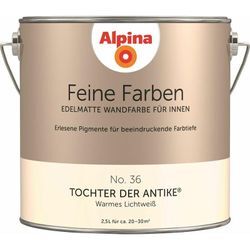 Feine Farben No. 36 Tochter der Antike 2,5 l warmes lichtweiß edelmatt Wandfarbe - Alpina