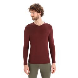 Icebreaker Merino 175 Everyday Thermo-Langarmshirt mit Rundhalsausschnitt - Mann - Espresso - Größe XL