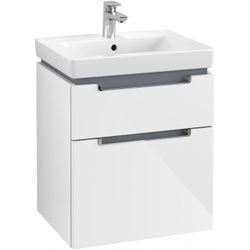 Villeroy & Boch Waschtischunterschrank Subway 2.0 A908 537x590x423mm Griff chromfarbig glänzend Glos A90810DH