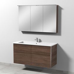 Sanipa 3way Keramik-Set Venticello 120cm + Spiegelschrank MALTE 120cm BR32749-SD15649