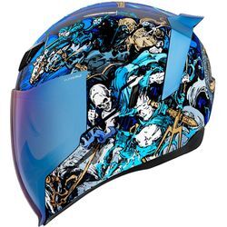 Icon Airflite 4 Horsemen, Integralhelm Schwarz/Blau/Weiß/Gold M male