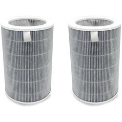 2x Trade-Shop HEPA-Filter 3-stufig (inkl. Aktivkohle, Vorfilter) kompatibel mit Xiaomi Mi Air Purifier 1 2 2C 2H 2S 3 3C 3H Max Pro Luftreiniger