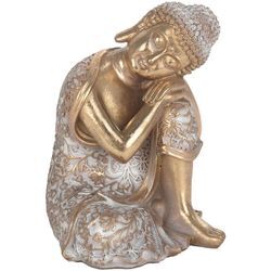 Buddha -Figurenfiguren Buddha -Figur meditiert goldene Buddhas 15x16x21cm 28783 - Signes Grimalt