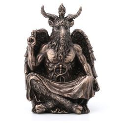 Figurenfiguren Gott Baphomet Bronz Seiden 7x9x13cm 29240 - Signes Grimalt