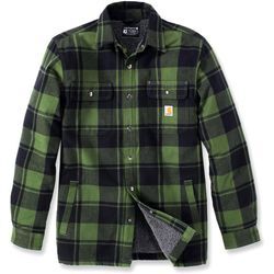 Carhartt Flannel Sherpa, Textiljacke Schwarz/Grün S male