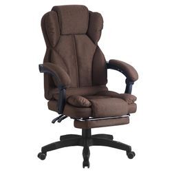 Schreibtischstuhl Bürostuhl Stoff Gamingstuhl Racing Chair Chefsessel mit Fußstütze