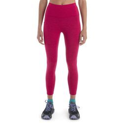 Icebreaker Merino Fastray High Rise Tights IB Topo Lines - Frau - Electron Pink/tempo - Größe XL