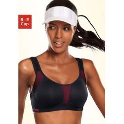 Sport-BH, schwarz-pink, Gr.80B